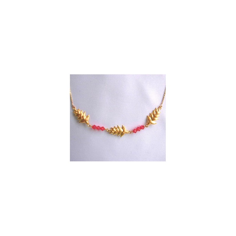 Necklace balisier.Gold 18k