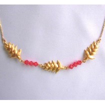 Collier balisier.Or 18cts