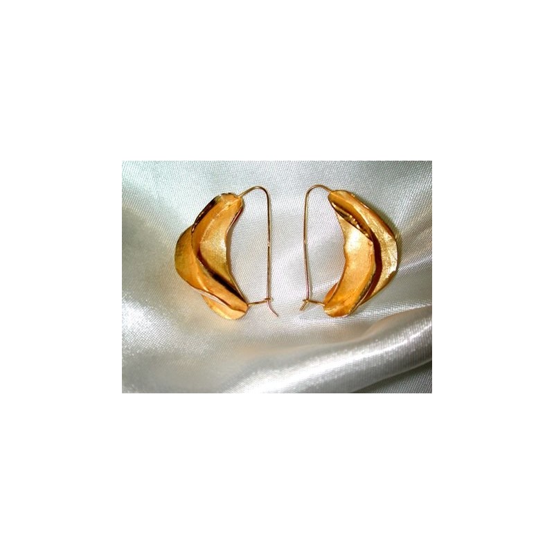 boucles d'oreilles carambole.Or 750/1000