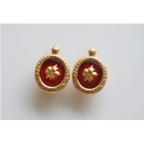boucles doreilles Hibiscus.Or 750/1000