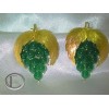 Pendientes de vid.Oro 750/1000