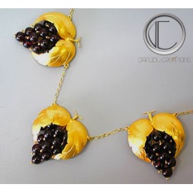 Collier vigne.Or 750/1000