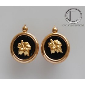 boucles doreilles Hibiscus.Or 750/1000