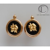 boucles doreilles Hibiscus.Or 750/1000