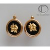 Pendientes Hibiscus.Oro 750/1000