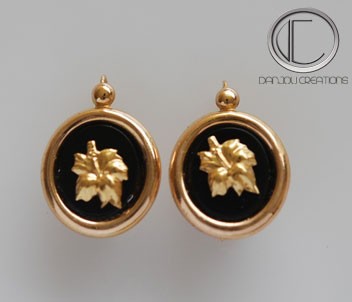 Pendientes Hibiscus.Oro 750/1000