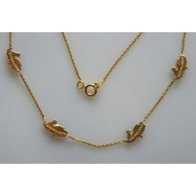 Card necklaces.Gold 750/1000