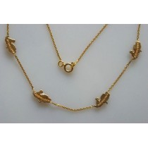 Collier cartes.Or 750/1000