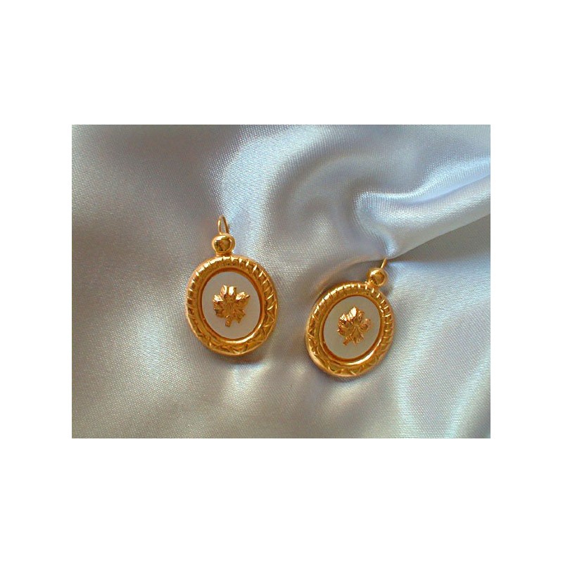 boucles doreilles Hibiscus.Or 750/1000