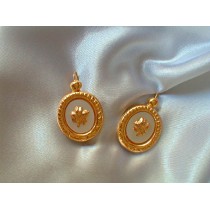 boucles doreilles Hibiscus.Or 750/1000