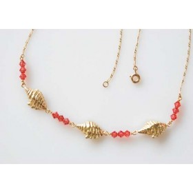 Collier conques.Or 18carats.