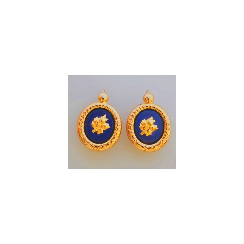 boucles doreilles Hibiscus.Or 750/1000