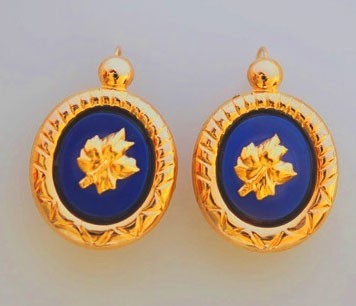 Pendientes Hibiscus.Oro 750/1000