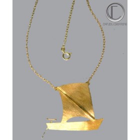 Collier yole.Or 750/1000