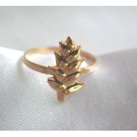 Bague balisier.Or 18 carats