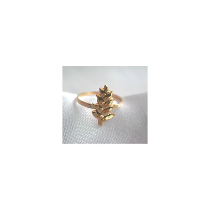 Bague balisier.Or 18 carats