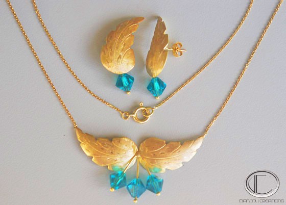 Parure isis.Or750/1000
