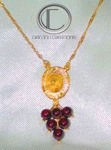 Collar de vid Bakoua.Oro 750/1000