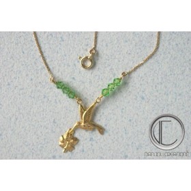 collier colibris. Or 750/1000