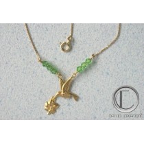 Humming-bird necklace. Gold 750/1000