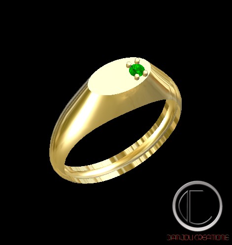 SIGNET RING .OR750/1000