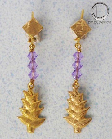 Boucles d'oreilles balisiers.OR 750/1000