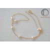Fine pearl hand bracelet. Gold750/100