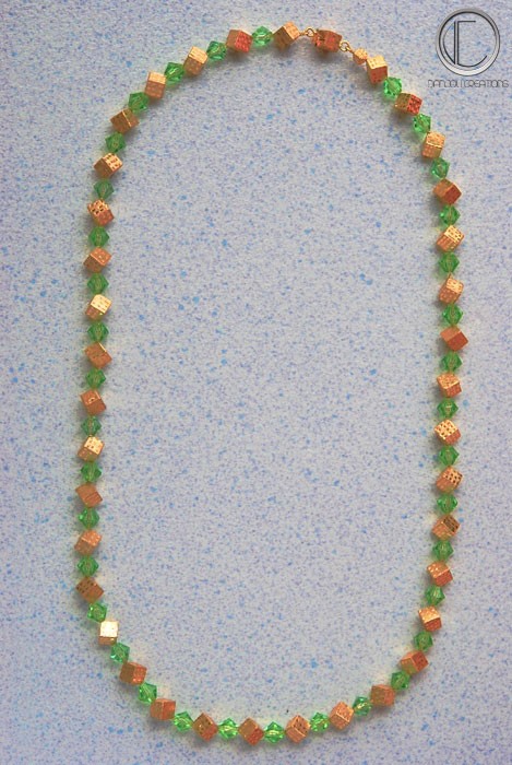Collar Cubos .ORO 18kts