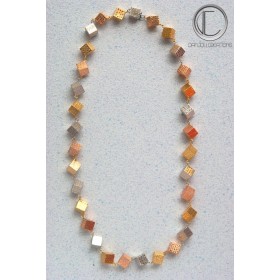 Collier Cubes .Or 750/1000