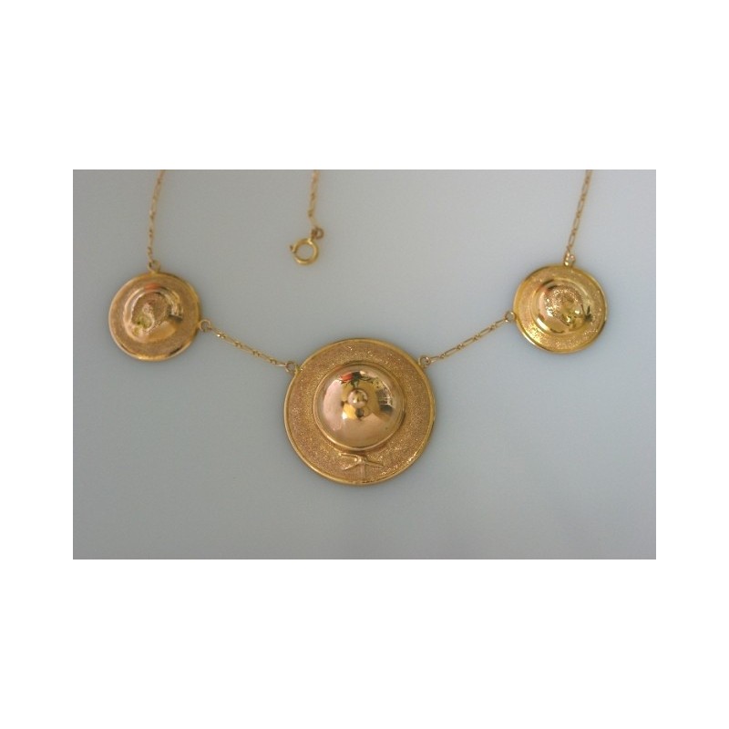Collier chapeau.Or 750/1000