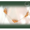 Collier 3 caramboles.Or 750/1000