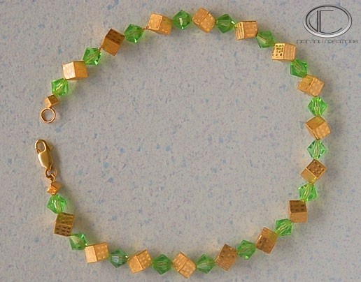 Bracelet Cubes.Gold 750/1000