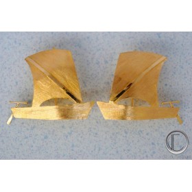 Boucles d oreilles yoles.Or 750/1000