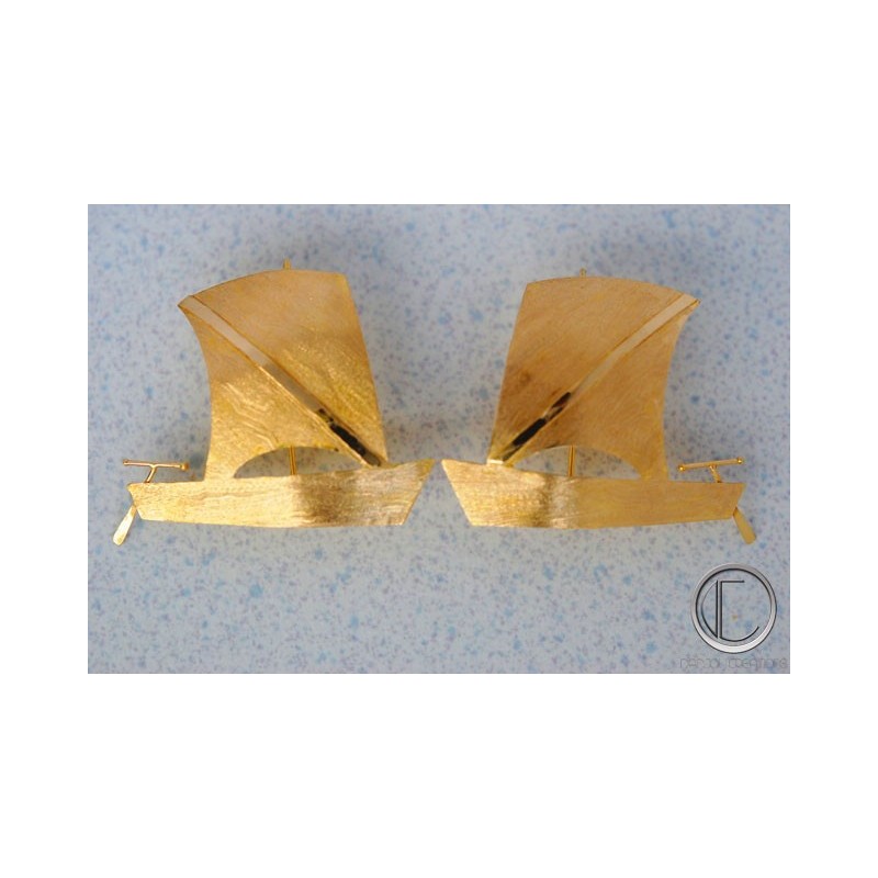 Boucles d oreilles yoles.Or 750/1000