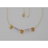 Hibiscus necklace.Gold 750/1000