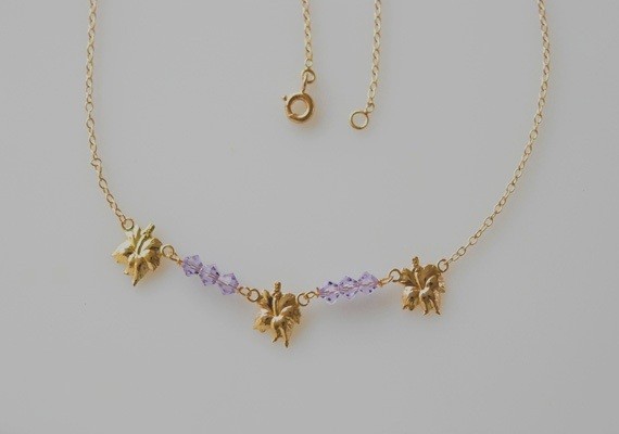 Collar Hibiscus.Oro 750/1000