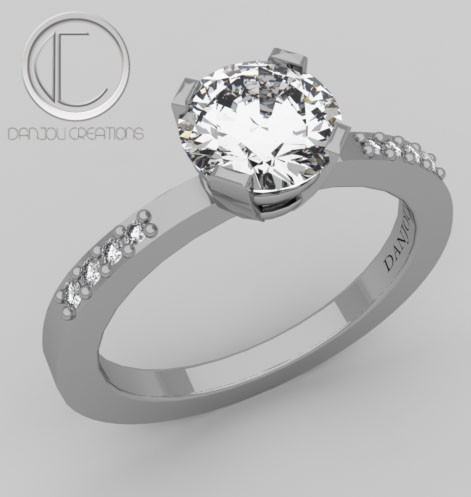 Bague Diamant .Or 750/1000