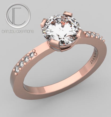 Bague Diamant .Or 750/1000