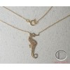 Collar de caballito de mar. Oro 750/1000