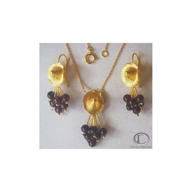 Parure Bakoua vigne.Or 750/1000