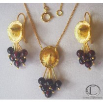 Parure Bakoua vigne.Or 750/1000