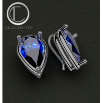 Blue Topaz london Earrings.Or 750/1000