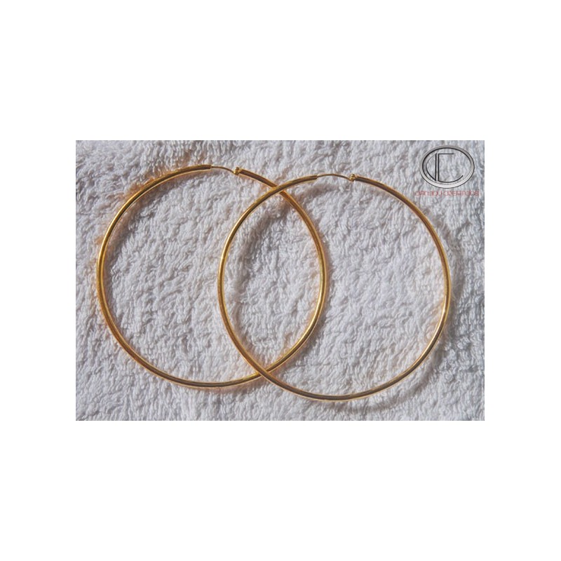 boucles d'oreilles creoles.Or 750/1000