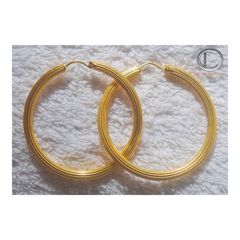 boucles doreilles creoles.Or 750/1000