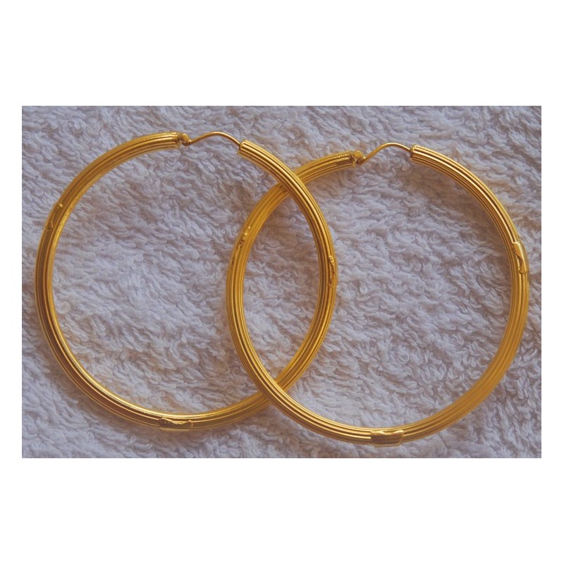 boucles doreilles creoles.Or 750/1000