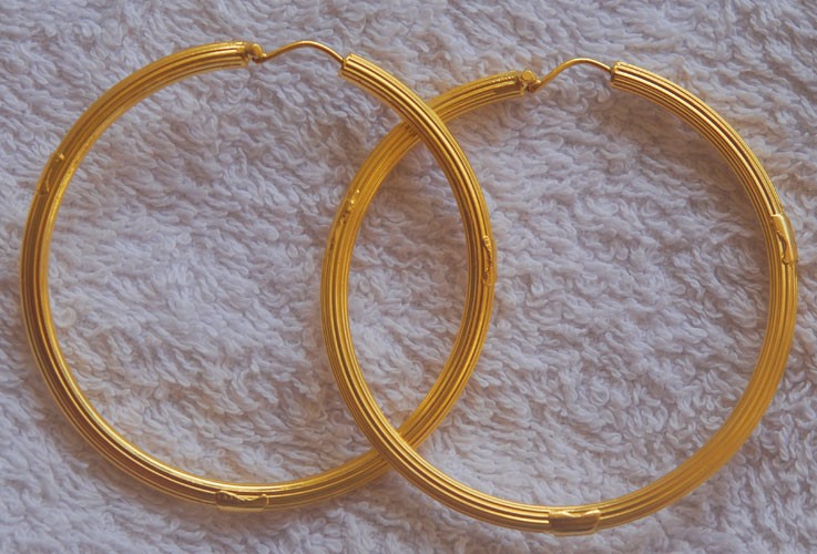 Pendientes aro.Oro 750/1000