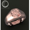 ANILLO DE SELLO.Oro 750/1000