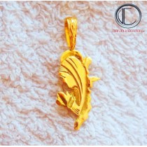 PENDENTIF CARTE MARTINIQUE /VIERGE.Or 750/1000