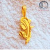 MARTINIQUE MAP PENDANT / BLANK. Gold 750/1000