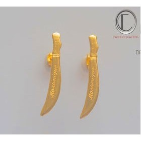 boucles d'oreilles coutelas.Or 750/1000
